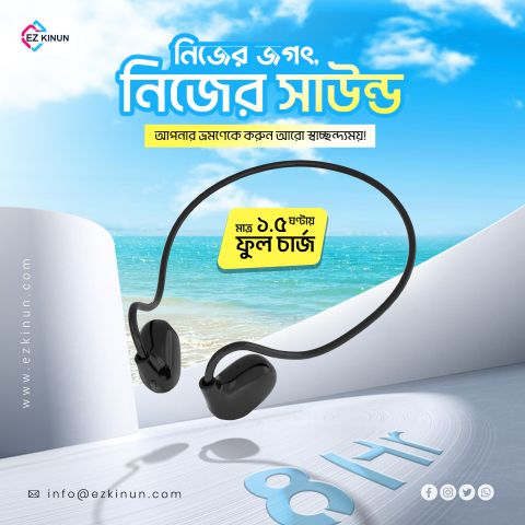 Pro Air Headset Bone Clip Headphone